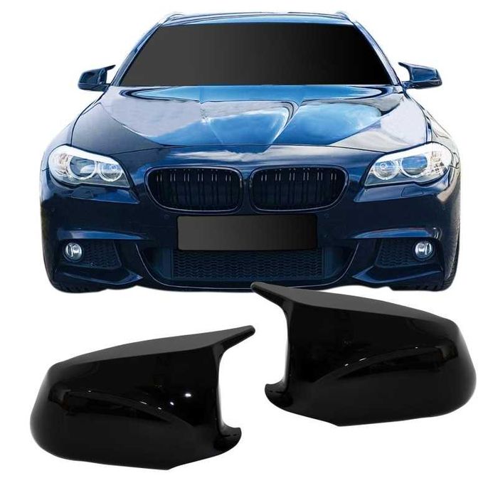 Capace oglinzi Batman BMW F10 F11 NFL negru lucios
