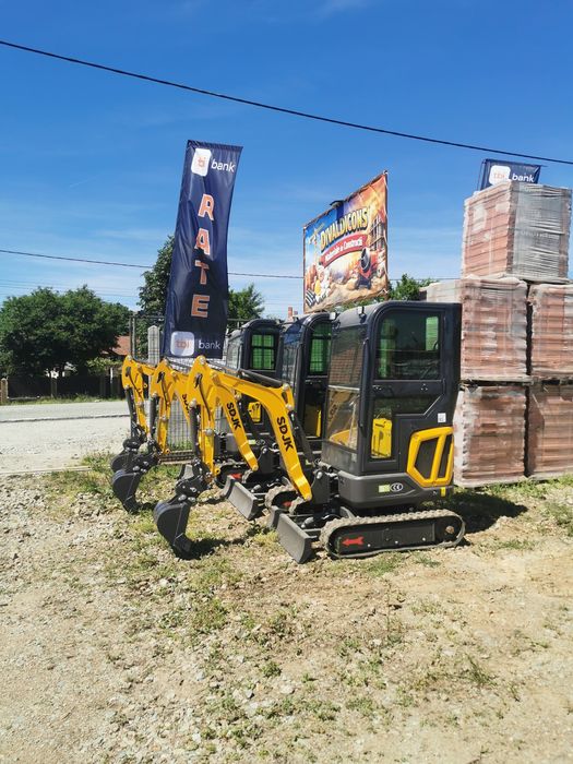 Miniexcavator 1.6 t motor Kubota NOU