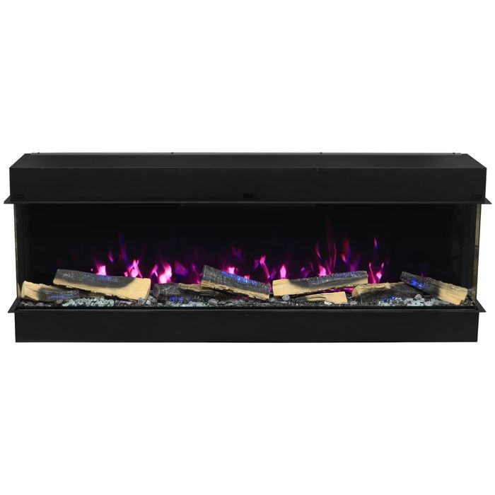 Электрокамин с 3 стёклами, камин,электрический камин,обогреватель