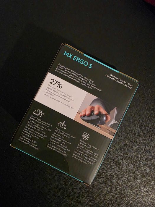 Mouse ergonomic wireless Logitech MX ERGO S – Nou
