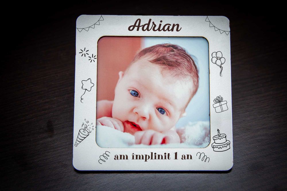 Cadou unic! Magnet de frigider/rama foto, gravată,personalizabil!