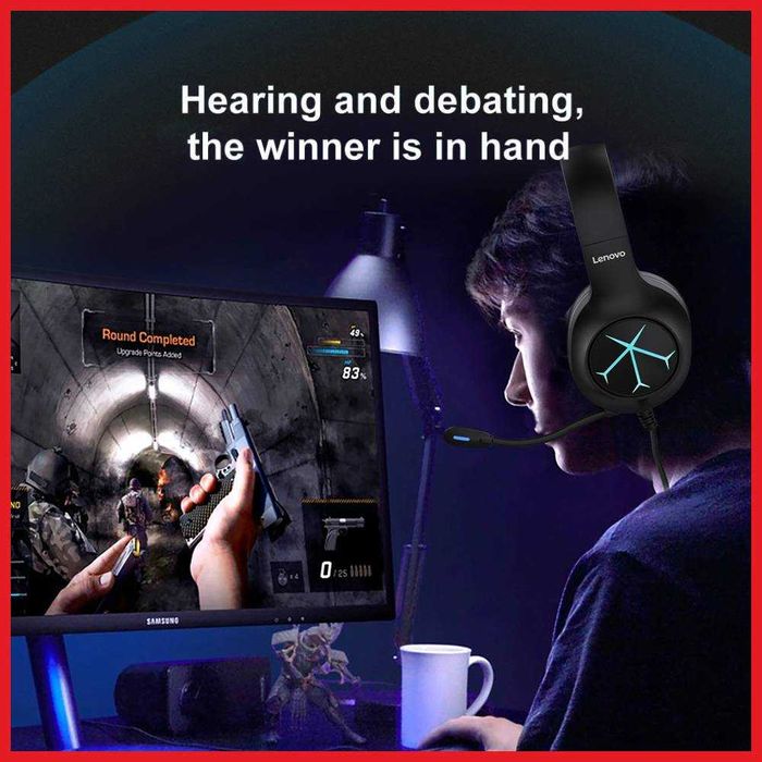 ORIGINAL HP, LENOVO   игровые наушники с микрофоном kompyuter naushmik