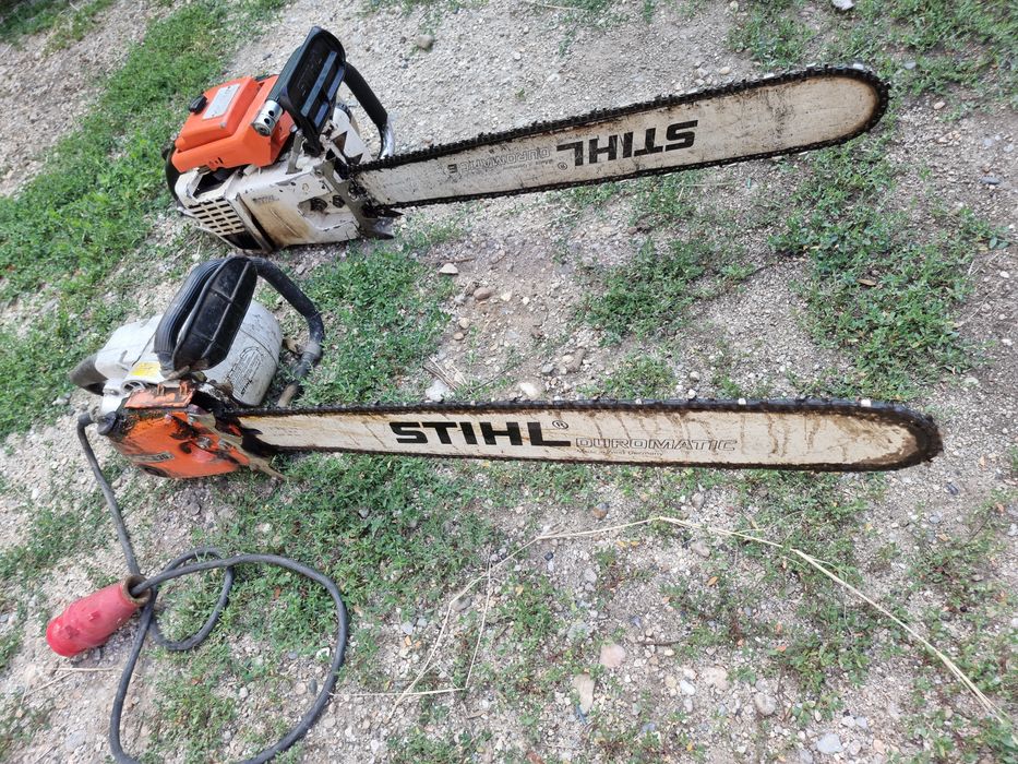 Două drujbe profesionale Stihl foarte rare în stare de funcționare!