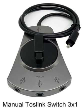 Двунаправленный 3-полосный разветвитель SPDF 3x1 / 1x3 Toslink