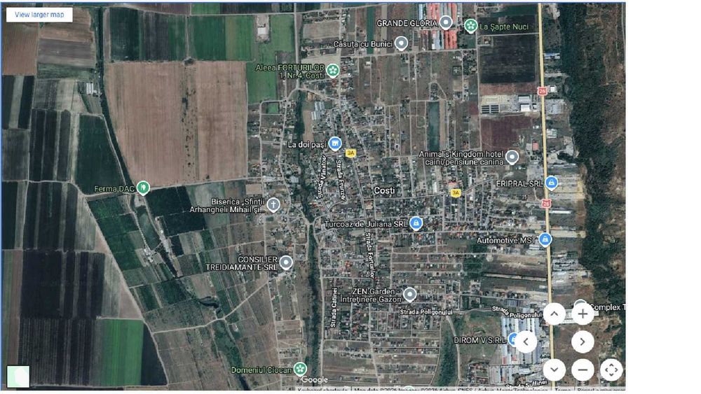 Vand teren arabil sat Costi 5 eur / mp