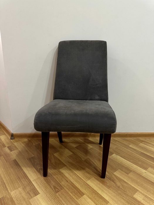 Стулья мягкие серые, после реставрации 3 шт