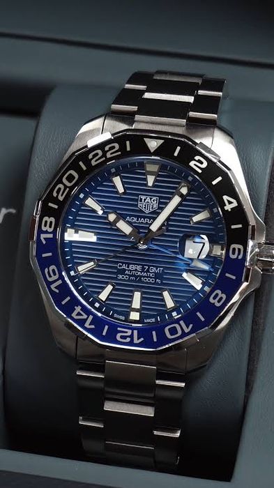 Мъжки автоматичен часовникTag Heuer Calibre 7 GMT Batman