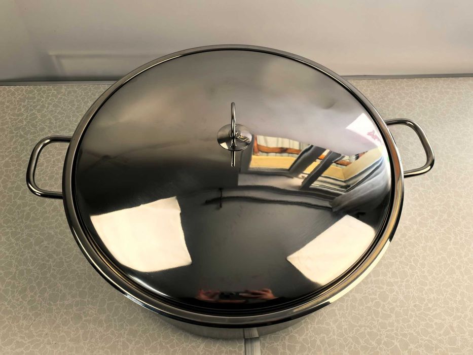 Cratita inox 40x16 cm 20 litri cu capac metal 340 lei