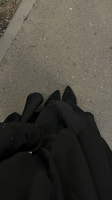 летние блестящие балетки черного цвета
