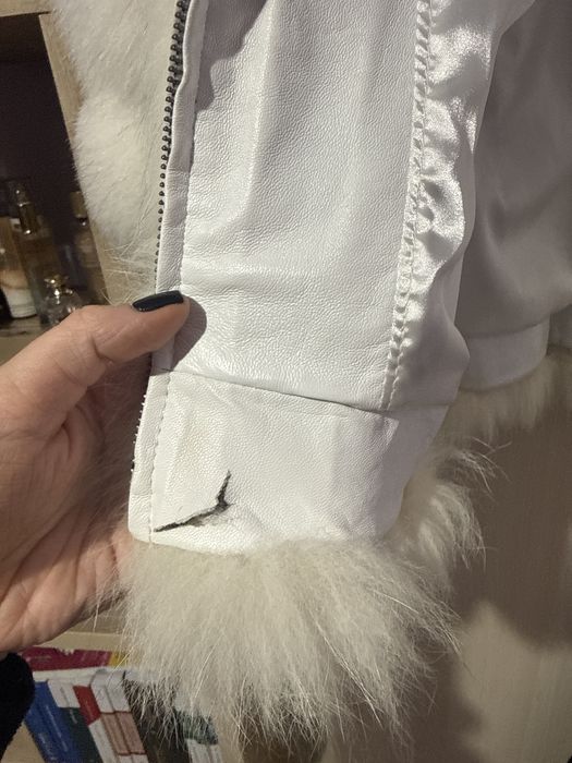 Blana naturala de vulpe alba