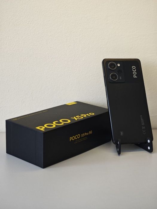 POCO X5 Pro 5G 256GB — почти нов, идеално състояние + пълен комплект