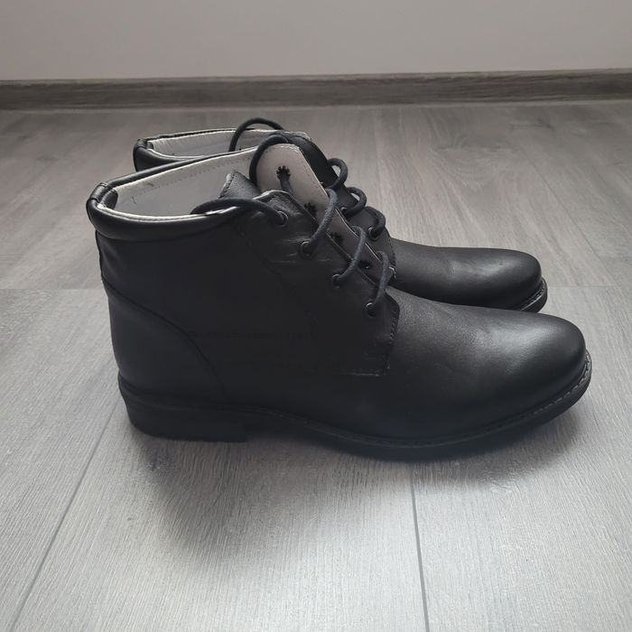 Ghete din piele cu siret pentru tinuta de reprezentare pompieri