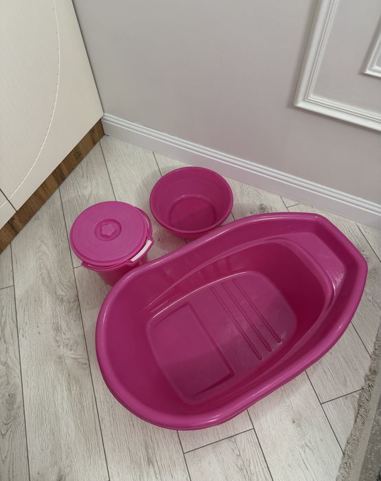 Тазик розовый.