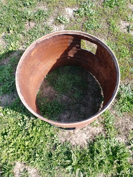 Печь под казан. Самодельная.