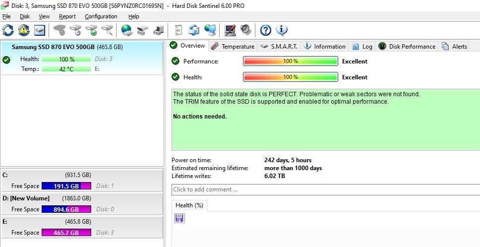 Solid State Drive (SSD) Samsung 870 EVO 500GB SATA III 2.5 inch V-NAND