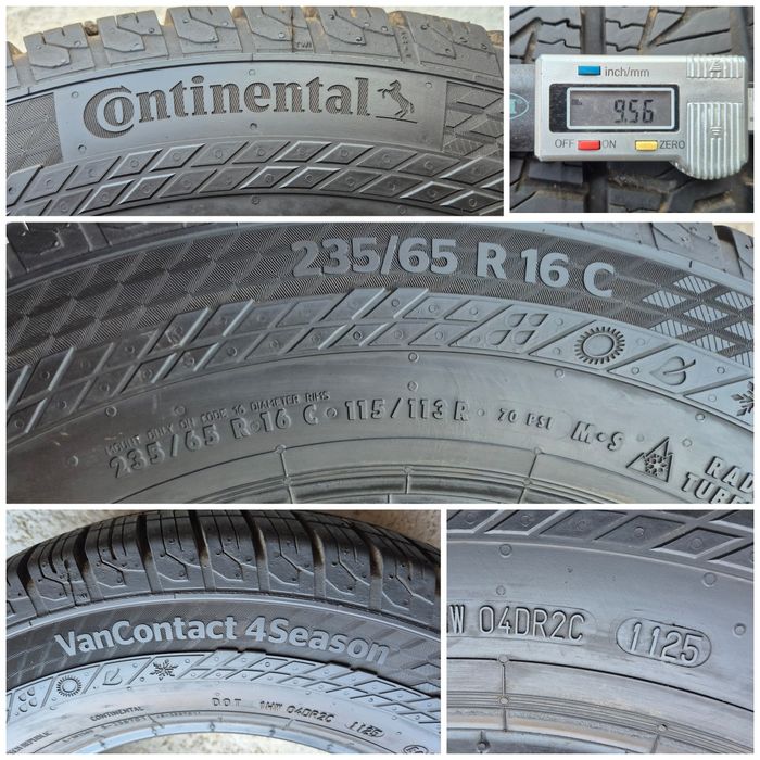 O bucată 235/65 R16C M+S iarnă - una Michelin Continental Hankook
