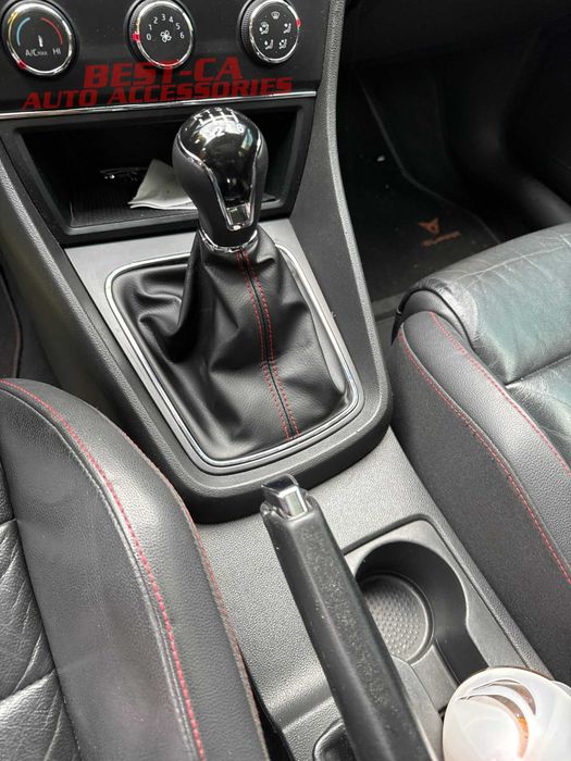 Nuca cu manson de viteze pentru Seat Leon 3 Mk3 (2013-2020) negru/rosu