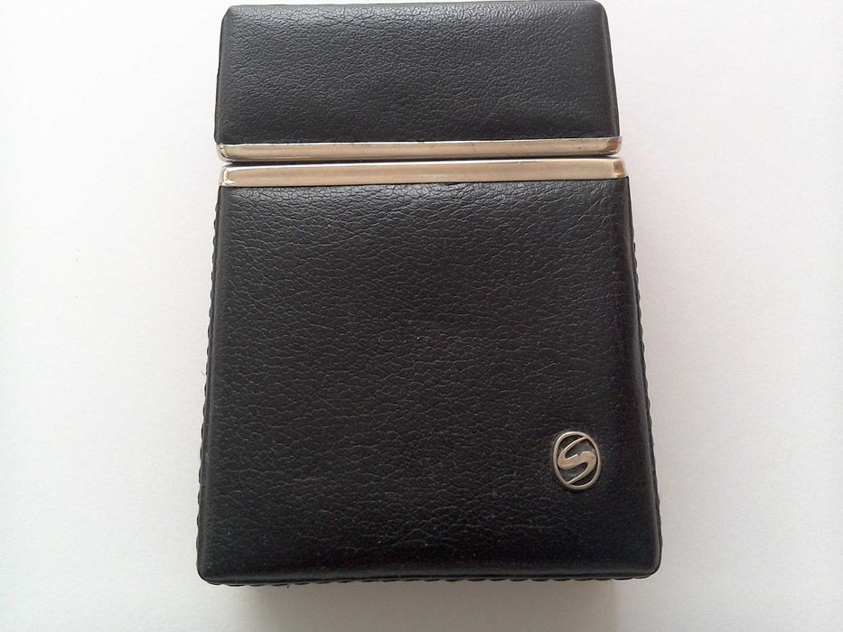 Porttigaret piele naturală şi inox - calitate deosebită