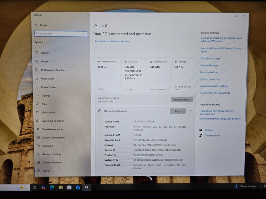 PC Dell Precision T1650, Intel Xeon, 16Gb RAM, SSD 480Gb,Nvidia Quadro