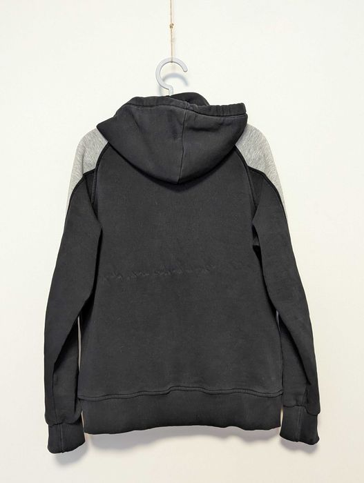 Hanorac Smilodox L, negru, logo mare, fitness, streetwear premium