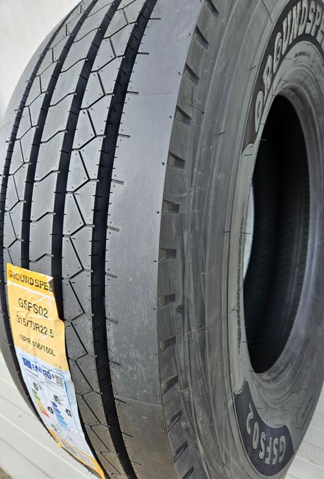 315/70 R22.5, 156L, GROUNDSPEED 18PR, Anvelope directie M+S