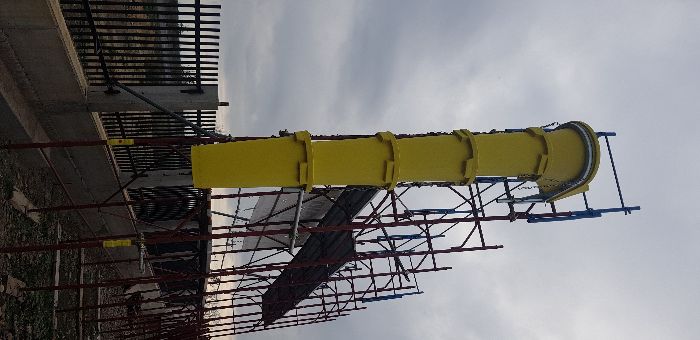 Tobogan moloz, jgheaburi evacuare deseuri, tubulatura santier