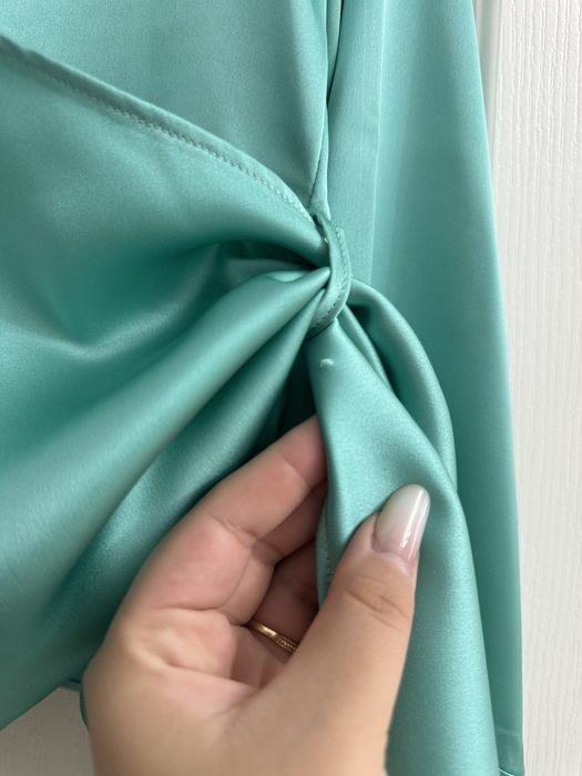 Bluză petrecută ZARA – Verde smarald (mărimea S)