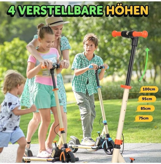 Trotineta electrica copii Isinwheel 14 km/ora portocaliu sigilata NOUA