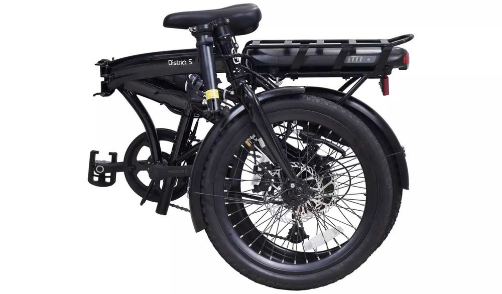 Bicicletă electrică 36V, pliabila, 6 viteze, roți de 20 de inch