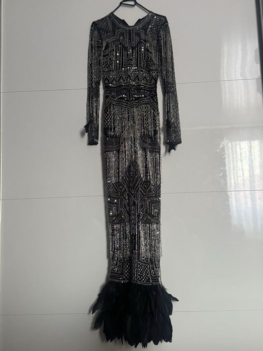 Rochie cu Franjuri si pene model Asos