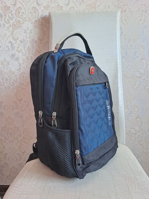 Рюкзак школьный синий