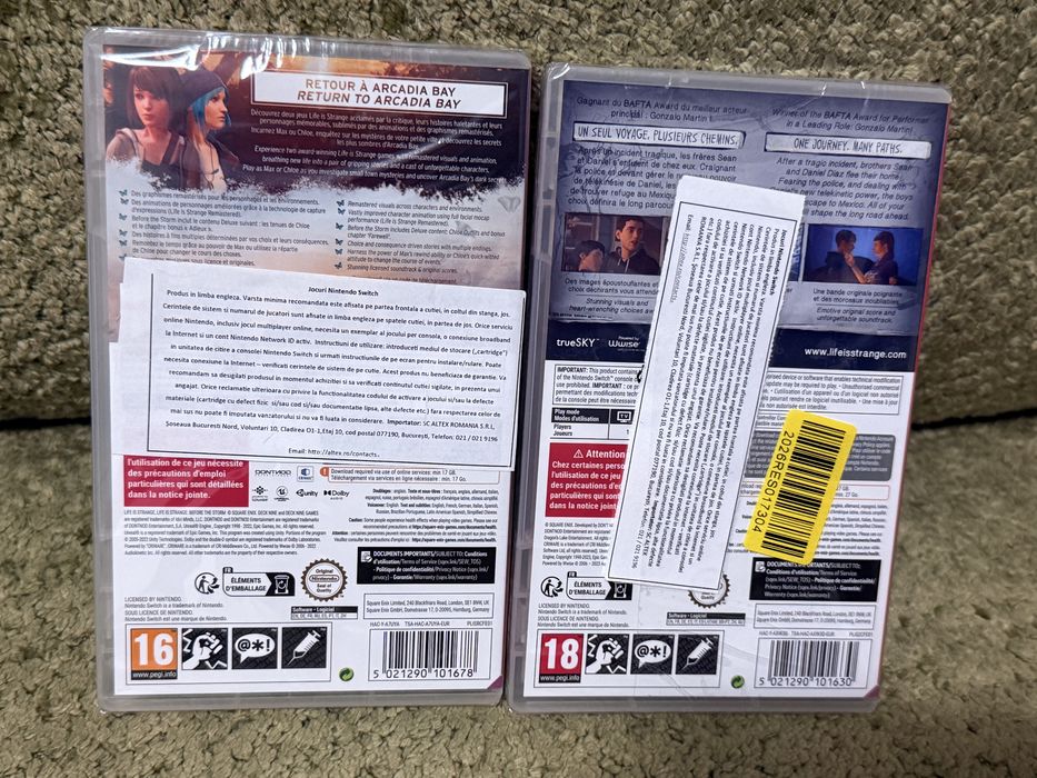 Life is strange Arcadia bay &  Life is strange 2 Nintendo Switch