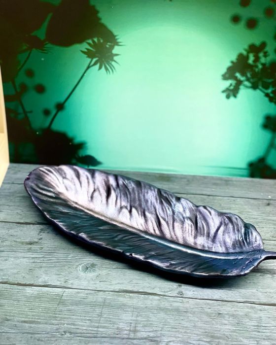 Поднос - Лист ручная работа.