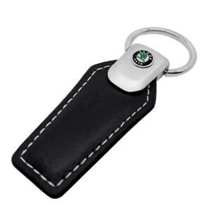 Луксозен Шкода кожен ключодържател Skoda Octavia Superb