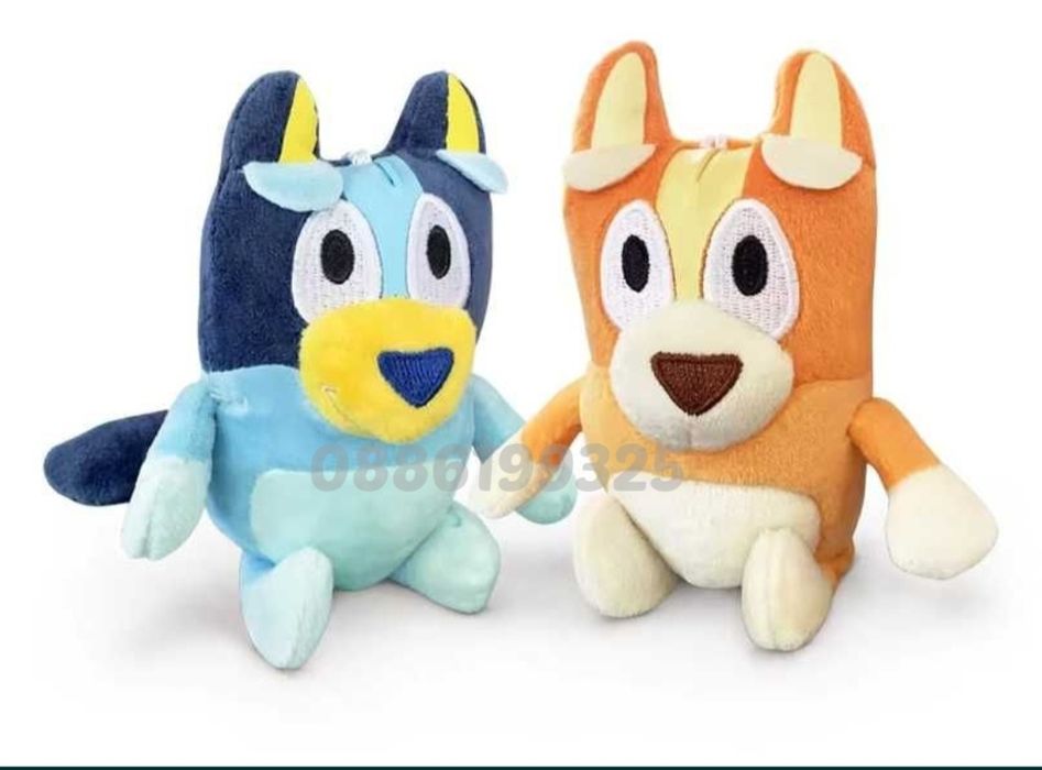 Плюшена играчка Блуи и Бинго + Музикален Телефон Bluey and Bingo