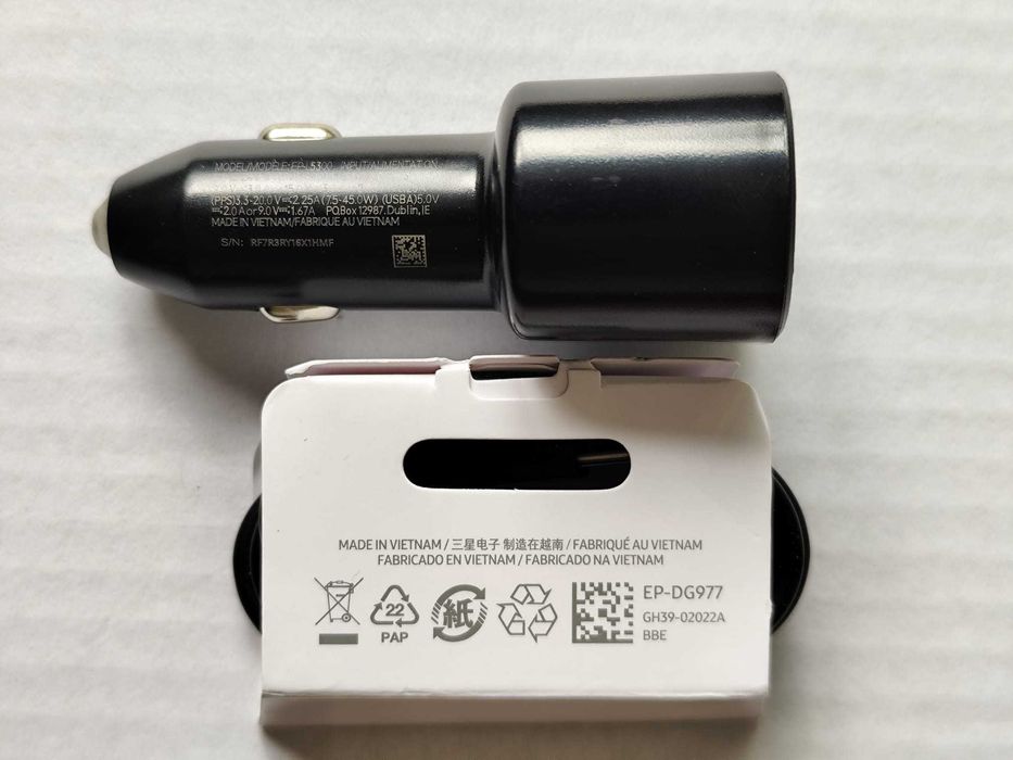 Incarcator auto cu cablu Samsung Super Fast Charger (45+15)W original