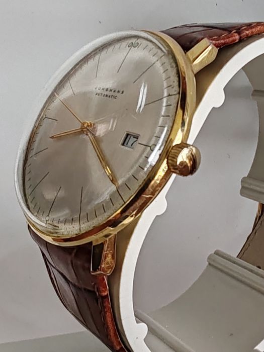 Ceas Junghans Max Bill Automatic Placat cu aur 38 mm Funcționează impecabil!