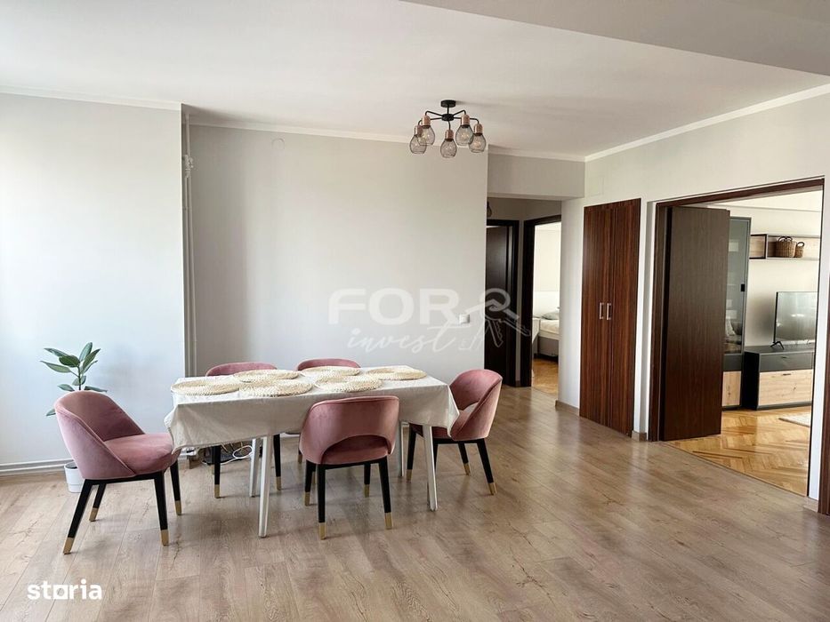Apartament de inchiriat 3 camere cu parcare, B-dul Decebal Oradea