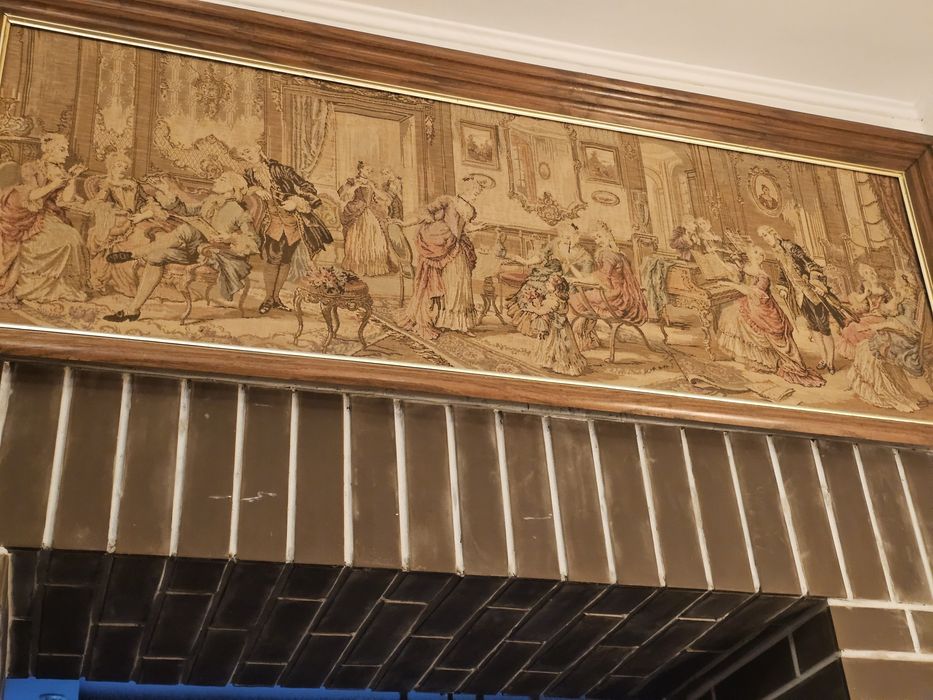 Tapiserie veioza  scena galantă