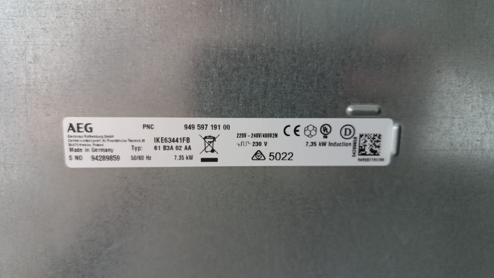 Индукционен плот AEG IKE63441FB