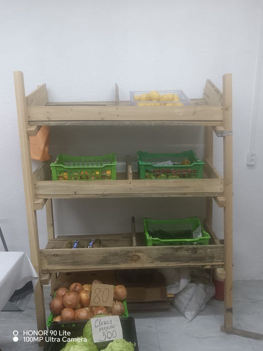 Деревянные полки для овощей