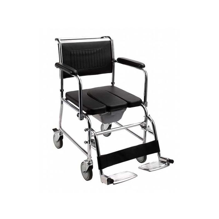 Scaun tip toaleta WC de camera cu rotile