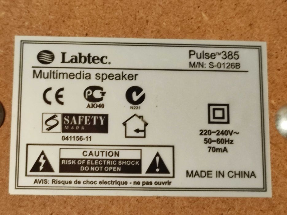 Акустична система Labtec Pulse -385 M/N S-01288