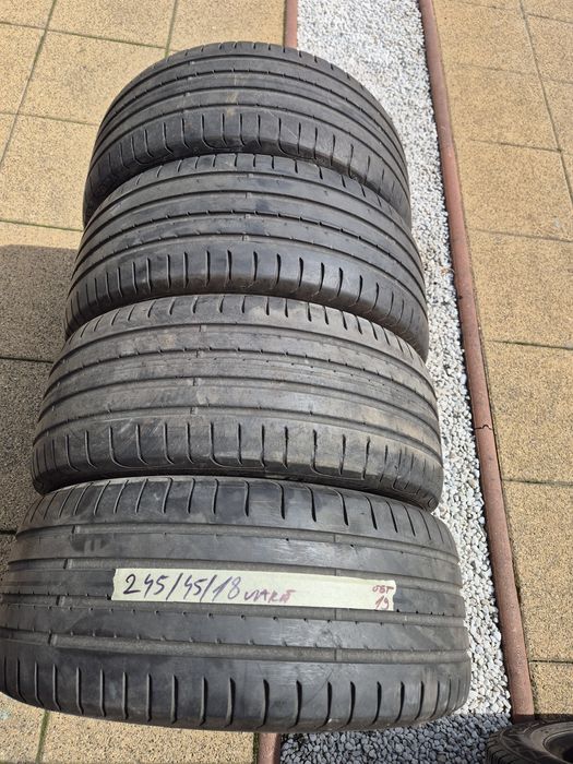 Vând cauciucuri 245/45/18 de vară set complet imp Germania  //Goodyear//