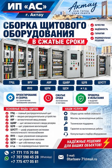 Щитовое оборудование.