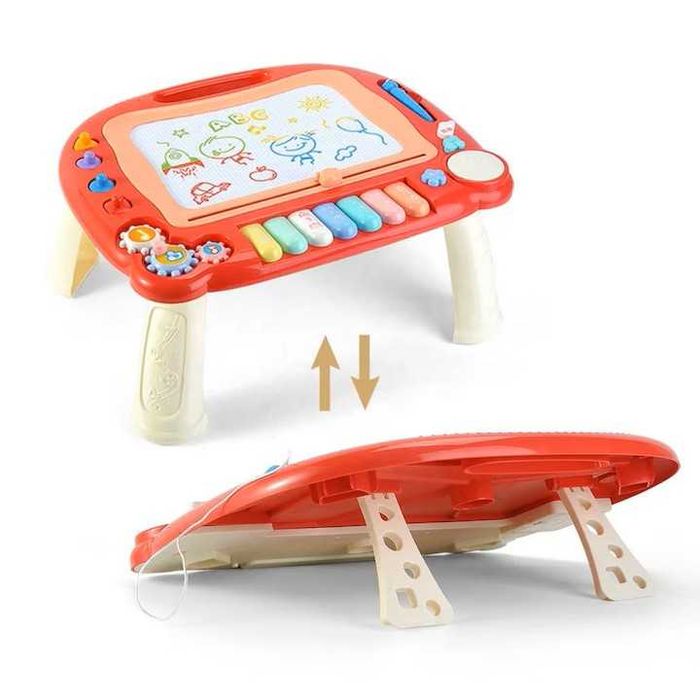 Tablita Multifunctionala de Scris Magnetica, cu Clapete, Toba cu Lumin