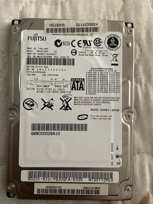 Hdd 100GB, stare buna