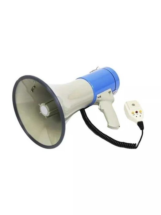 Громкоговоритель рупор с выносным микрофоном (мощность 50 Вт)