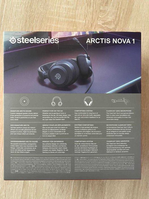 SteelSeries Arctis Nova 1 Black 3 шт