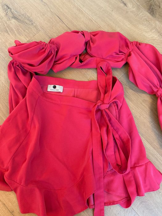 Fashionroom  дамски сет розов цвят